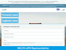 Tablet Screenshot of loans2go.co.uk